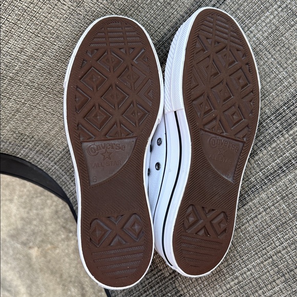 Converse Chuck Taylor All Star Lift Platform Hi-Top White Womens Canvas Sneakers - Picture 7 of 9